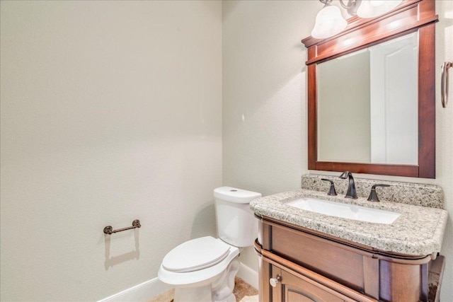 175 Blazing Star Dr, Austin, TX 78737 - half bathroom featuring baseboards and vanity