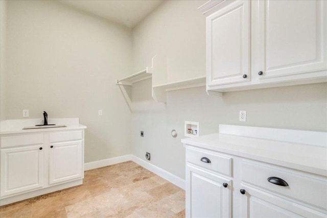 175 Blazing Star Dr, Austin, TX 78737 - washroom featuring cabinet space, hookup for a washing machine, and hookup for an electric dryer