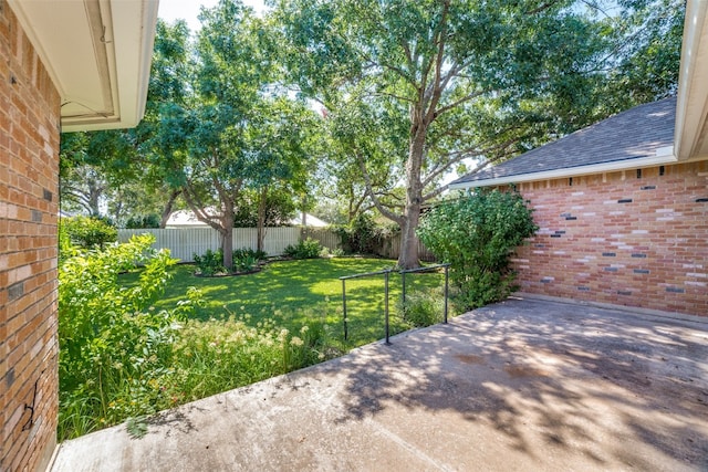 view of yard featuring a patio