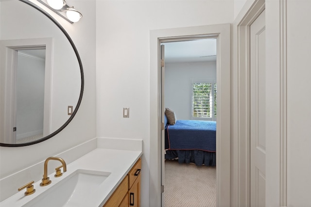 bathroom featuring vanity and tile patterned floors