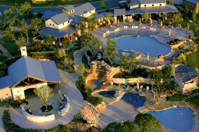 birds eye view of property