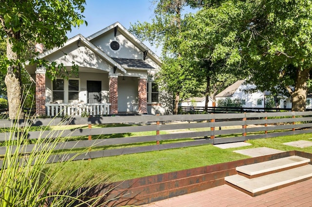 view of front of house featuring a porch