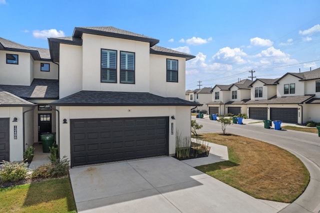 view of front facade featuring a garage