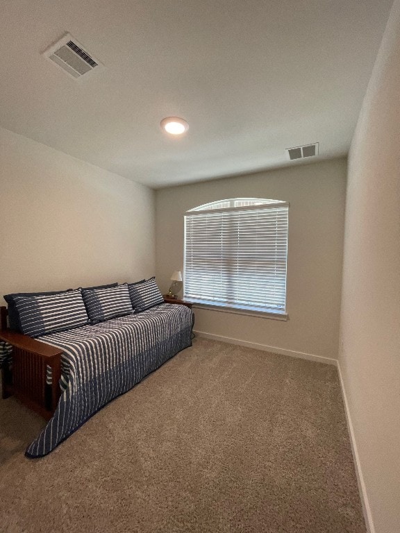 living room with carpet floors