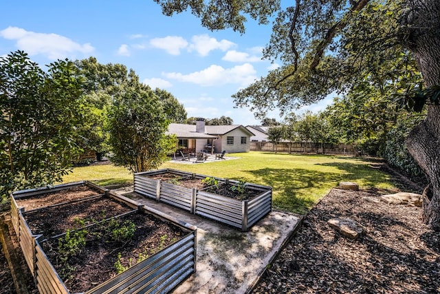 view of yard with a patio area