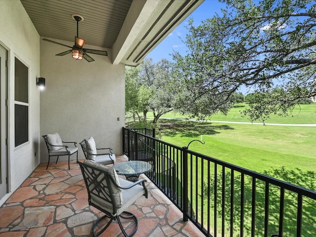 view of balcony