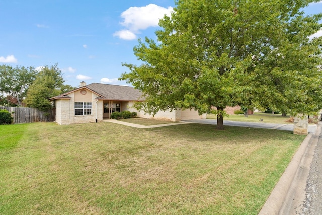 exterior space featuring a front lawn