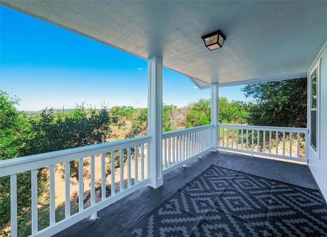 view of balcony