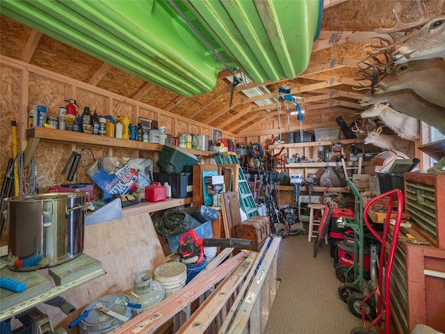 view of storage room