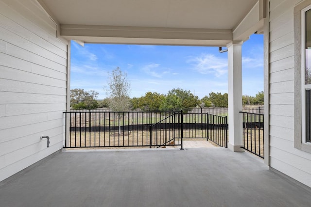 balcony with a patio