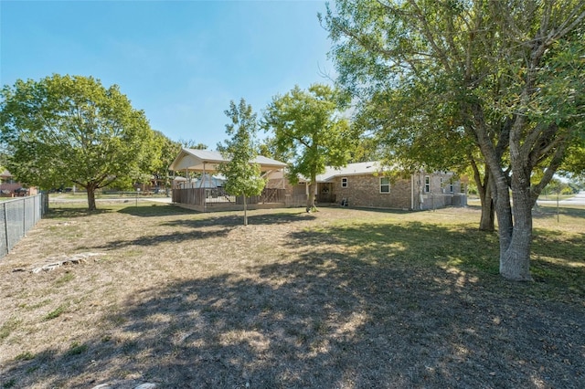 702 S Groos St, Kyle, TX 78640 - view of yard featuring fence