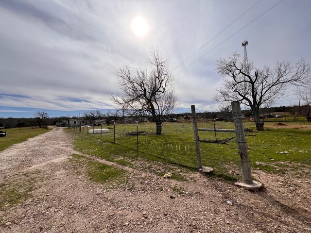 view of street featuring a rural view