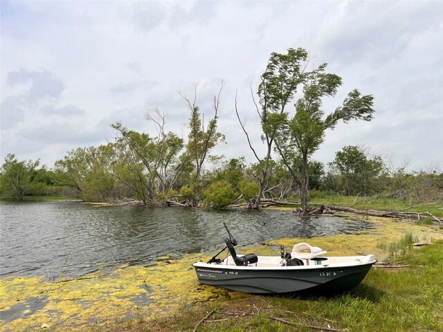 view of property's community with a water view