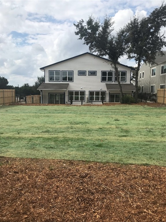 exterior space featuring a front lawn