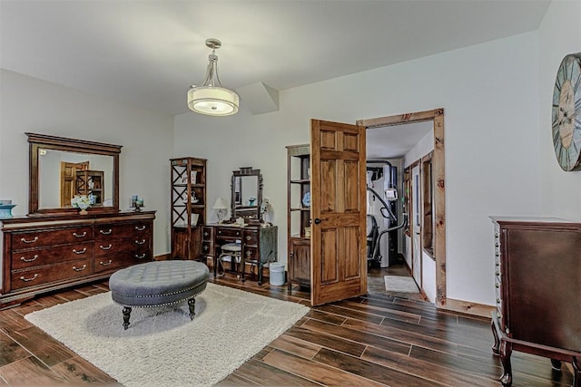 1104 Hill Circle W Dr, Granite Shoals, TX 78654 - sitting room with dark wood finished floors