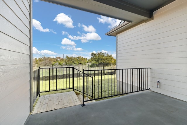 view of balcony