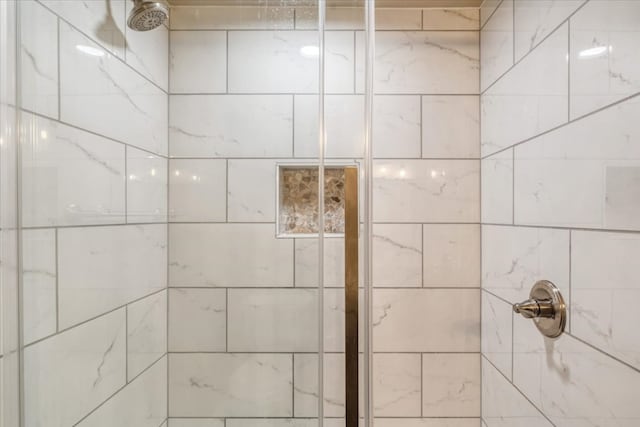 details with tiled shower