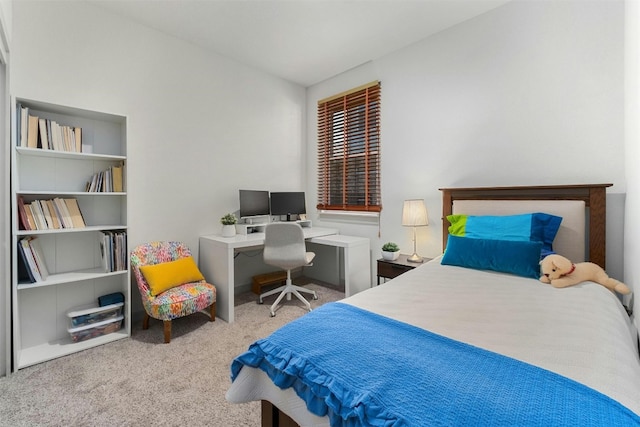 bedroom with carpet
