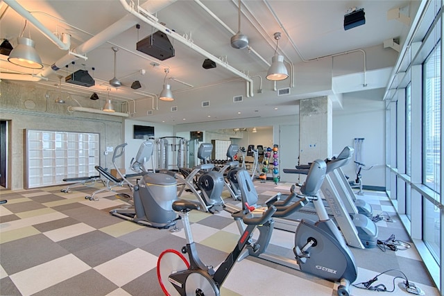 view of exercise room