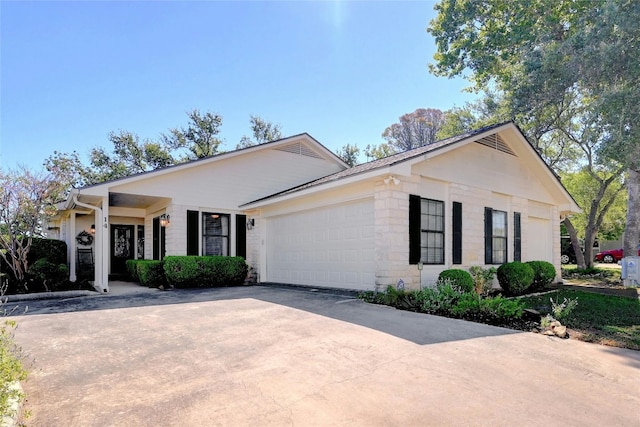 ranch-style house with a garage