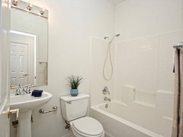 bathroom with  shower combination and toilet