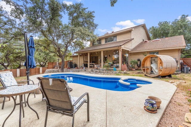 view of pool with a patio area