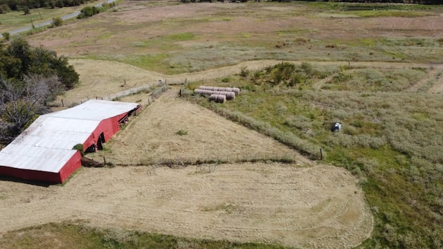 aerial view with a rural view