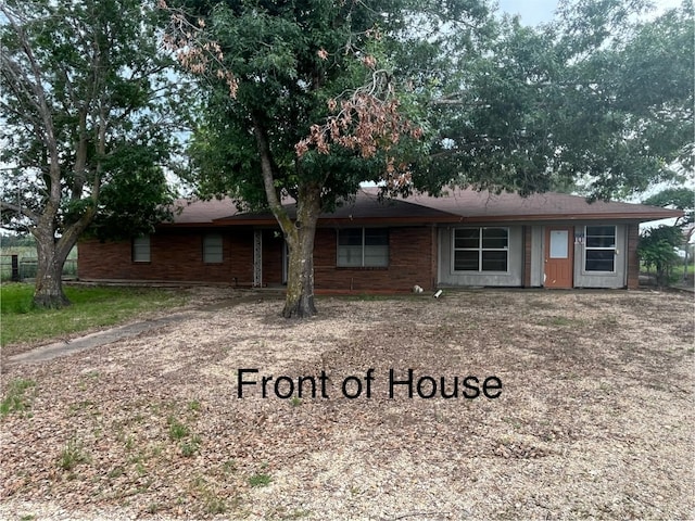 view of ranch-style house