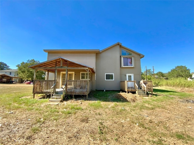 view of rear view of property