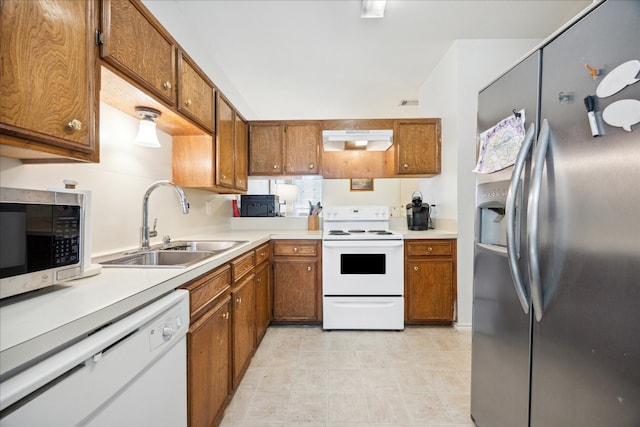 kitchen with stainless steel appliances and sink