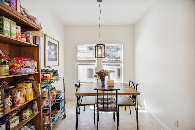 view of dining space