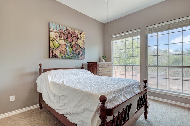 bedroom featuring carpet