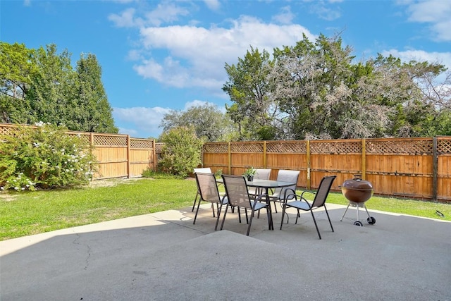 view of patio / terrace featuring area for grilling