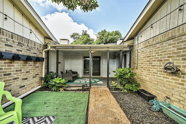 view of yard with a patio area