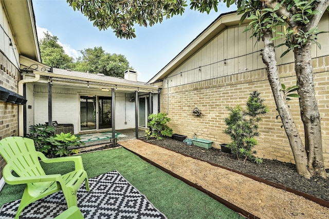 view of yard with a patio area