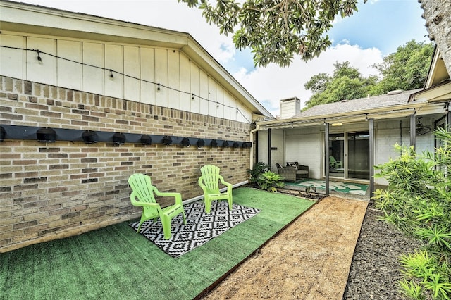 view of yard with a patio