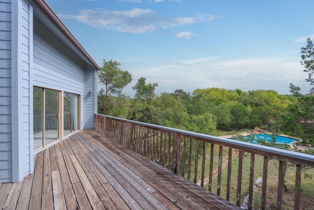 view of wooden terrace