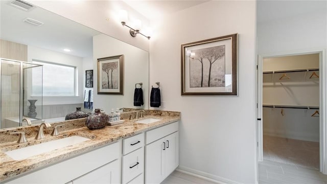 bathroom featuring vanity