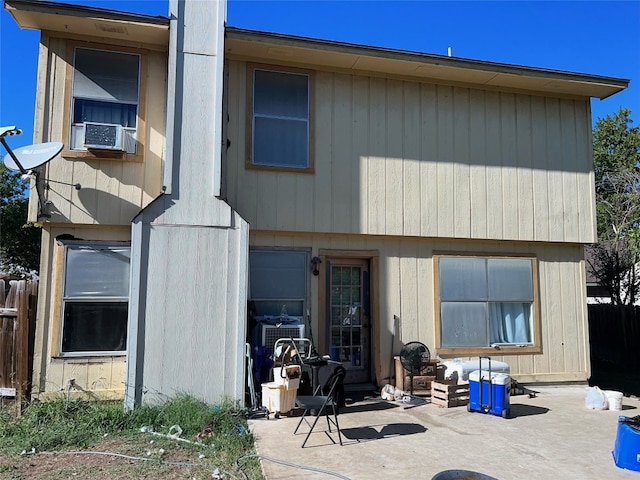 rear view of house with a patio area