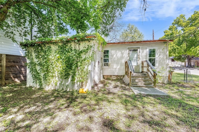 view of back of property