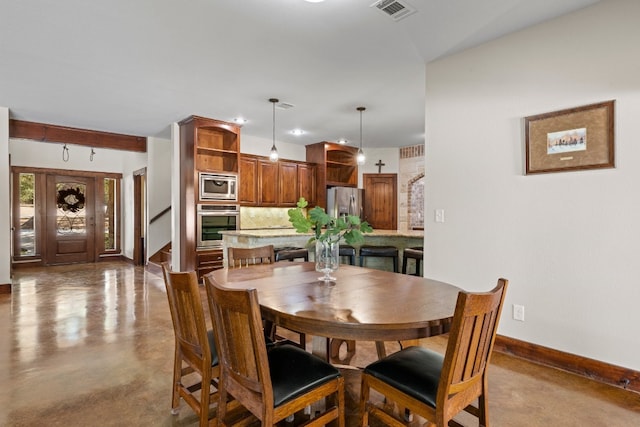 view of dining area