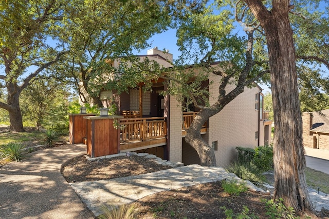 view of front of home