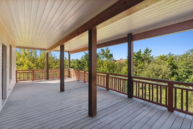 view of wooden terrace