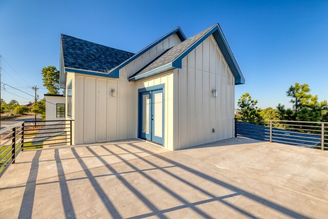 view of rear view of property