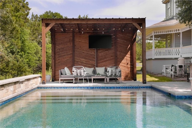 11505 SW Oaks, Austin, TX 78737 - outdoor pool featuring outdoor lounge area and a patio area