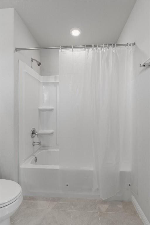 13104 Cerro Castellan Trce, Manor, TX 78653 - full bathroom with shower / tub combo with curtain and tile patterned flooring