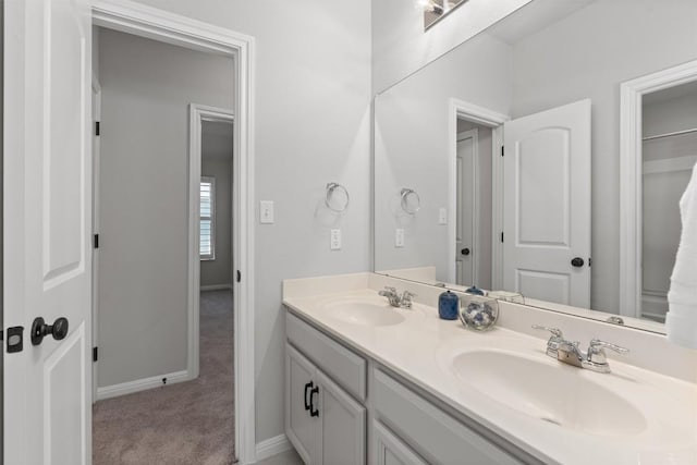 13104 Cerro Castellan Trce, Manor, TX 78653 - full bath with double vanity and baseboards