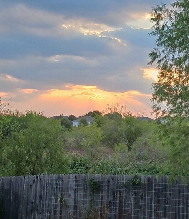 view of nature at dusk