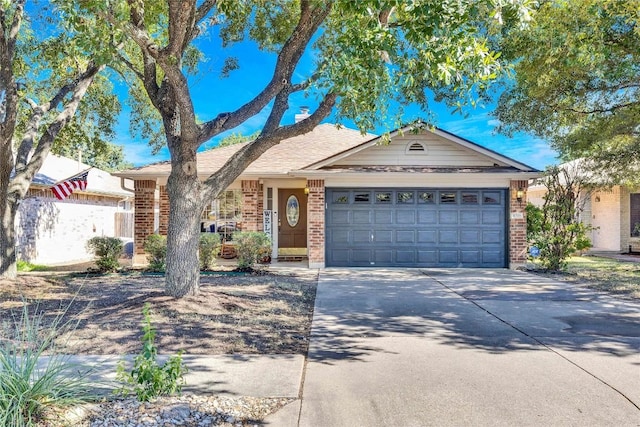4316 Campo Verde Dr, Austin, TX 78749 - ranch-style home featuring brick siding, a garage, and driveway