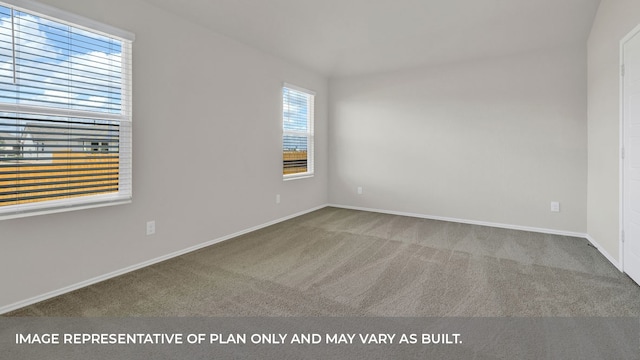 empty room with carpet floors and plenty of natural light